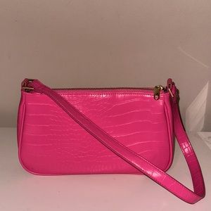 Pink Faux Leather Purse